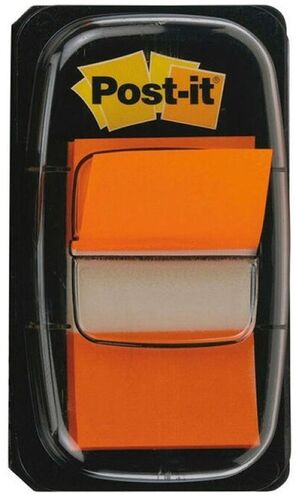 INDICES AUTOADHESIVOS EN ZIGZAG 680-4 NARANJA 25.4X43.2MM