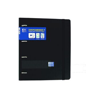 EUROPEANBINDER POLYFOAM A4+ 4AN.35MM 100H 5X5 NEGRO