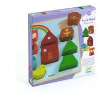 DJECO ENCAJABLE PUZZ  MATCH RAINBOW