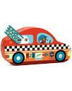 DJECO PUZZLE SILUETA COCHE CARRERAS