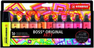 ESTUCHE 10 STABILO BOSS ARTY LINE COLORES CALIDOS