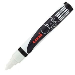 ROTULADOR TIZA LIQUIDA BLANCO UNI-CHALK MARKER PWE 5M