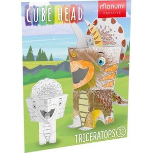MONUMI CABEZA CUBO DINO TRICERATOPS