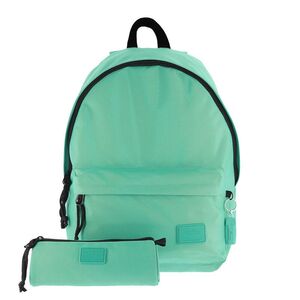 PACK 2 MOCHILA  + ESTUCHES KALEX VERDE MENTA