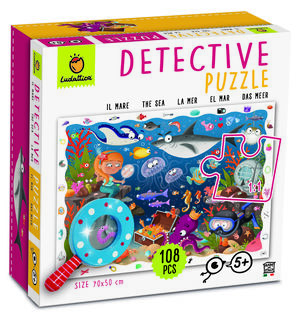 DETECTIVE PUZZLE 108 PCS EN EL MAR