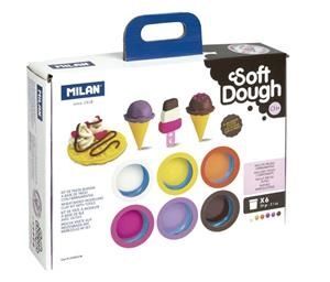 MALETIN 6 BOTES 59 G PLASTILINA SOFT DOUGH CON HERRAMIENTA