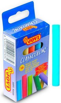C/10 TIZAS ANTIPOLVO COLORES SURTIDOS