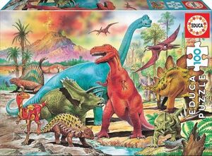 DINOSAURIOS.(PUZZLE 100 PZAS)