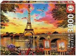 PUZZLE 3000 * PUESTA DE SOL EN PARIS