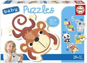 BABY PUZZLES FAUNA SALVAJE ( 5 PUZZLES 3,4,5 PIEZAS )