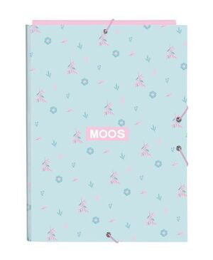 CARPETA FOLIO 3 SOLAPAS MOOS GARDEN 26X33,5X2,5CM