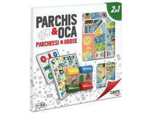 TABLERO PARCHIS - OCA MADERA CON ACC. 40X40 CM