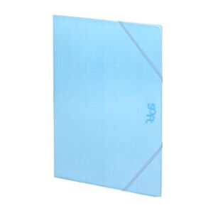 CARPETA SOLAPAS FOLIO CARTON BRILLO SOFT AZUL