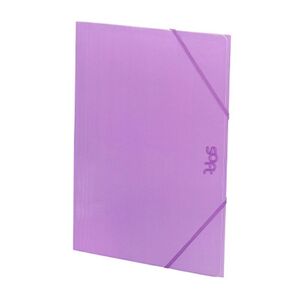 CARPETA SOLAPAS FOLIO CARTON BRILLO SOFT MALVA