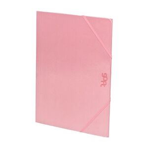 CARPETA SOLAPAS FOLIO CARTON BRILLO SOFT ROSA