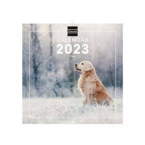 CALENDARIO PARED WALL DOGS  INTL 30X30 2023