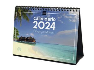 FINOCAM CALENDARIO SOBREMESA PAISAJES PARADISIACOS 2024