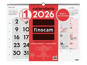 CALENDARIO DE PARED 2026 MIXTO XL