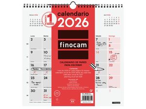 2026 * CALENDARIO PARED ESCRIBIR 30X30
