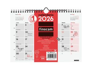 CALENDARIO PARED 2026 ESCRIBIR S