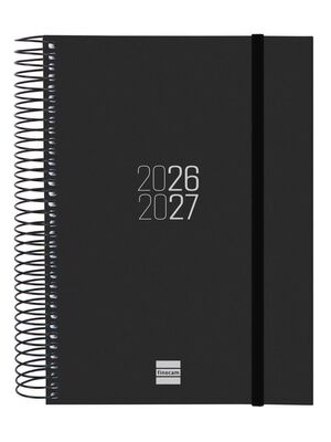 26 / 27 * AGENDA ESPIRAL E10 1DP NEGRO