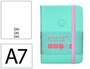 LIBRETA ANTARTIK A-7 VERDE-ROSA TD LISO
