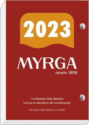 BLOQUE BUFETE Nº2 AÑO 2023 8,3X12CM 736 PAGINAS MYRGA