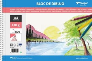 BLOC DIBUJO FABRIANO ESPIRAL A4 20H 130G. SIN RECUAD. MICRO