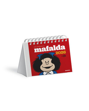 CALENDARIO ESCRITORIO 2026 - MAFALDA  (ROJO)