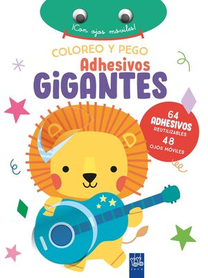 LEON - COLOREO Y PEGO ADHESIVOS GIGANTES
