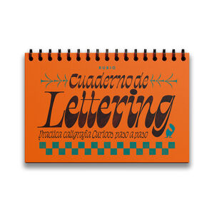 CUADERNO LETTERING.PRACTICA CALIGRAFIA CURIOOS PAS