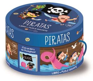 PIRATAS. CAJAS REDONDAS. CON PUZZLE. EDIC. ILUSTRADO (ESPAÑOL)