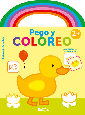 ARCO IRIS PEGO Y COLOREO +2 PATO